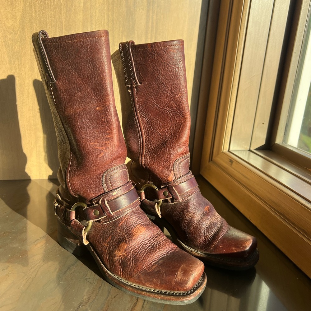 Frye brown leather boots